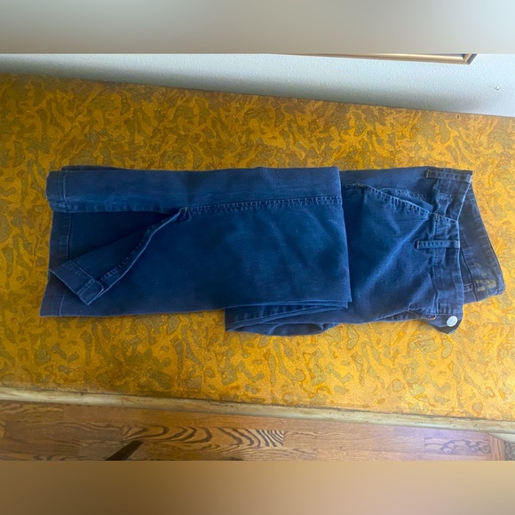 7 for All Mankind stretch black denim mid rise size 29 equivalent to sz 8 - Picture 1 of 7